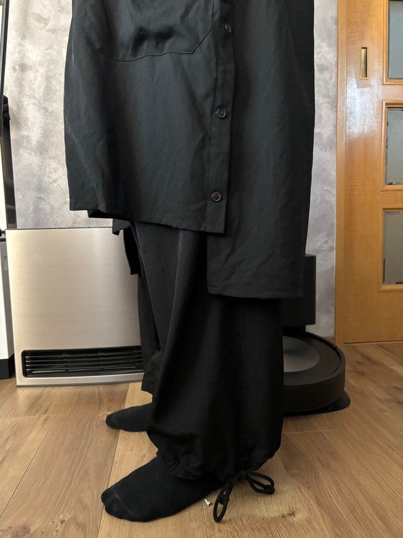 サイト Yohji Yamamoto S'yte ロングシャツ 長袖シャツ 黒