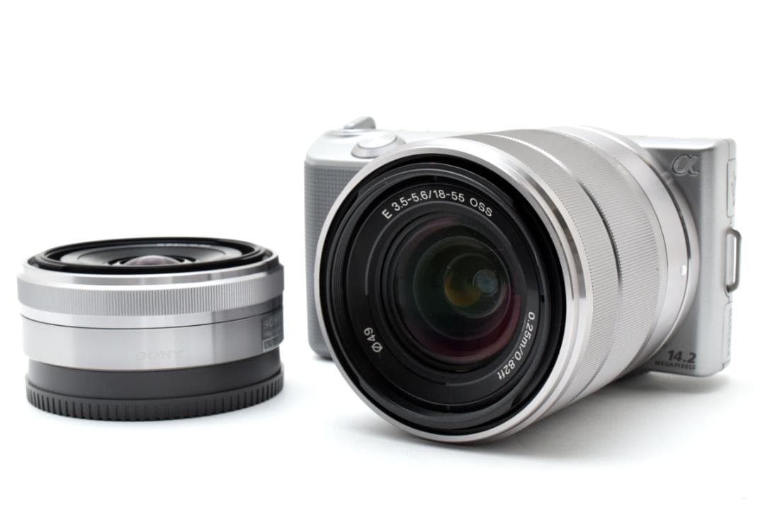 【新品同様】SONY ソニー NEX-5D ダブルレンズ 箱付き ミラーレス一眼