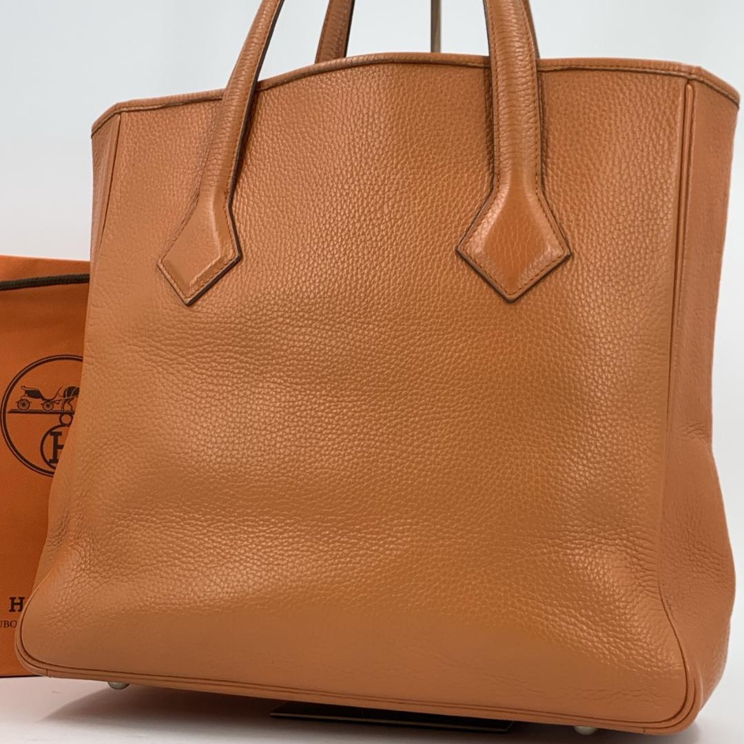 極美品 エルメス ヴィクトリア カバス 32 トートバッグ トリヨンクレマンス