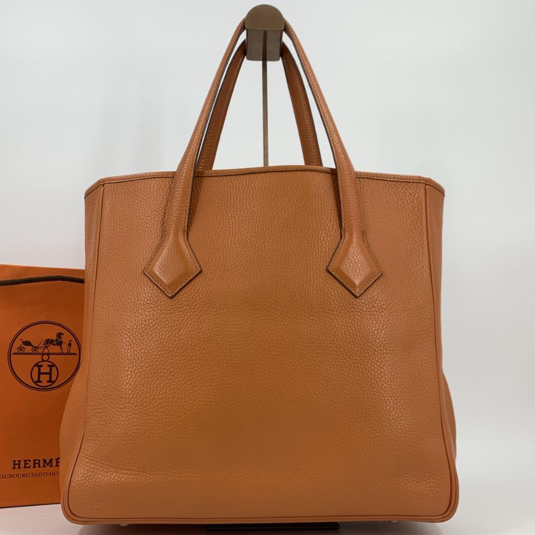 極美品 エルメス ヴィクトリア カバス 32 トートバッグ トリヨンクレマンス