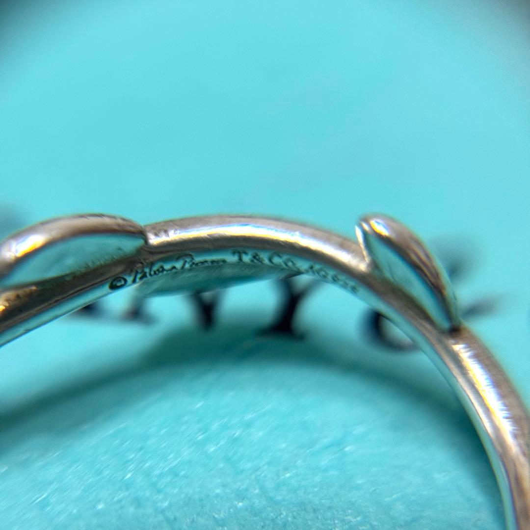 美品 ティファニー リング オリーブ リーフ シルバー 925 11号