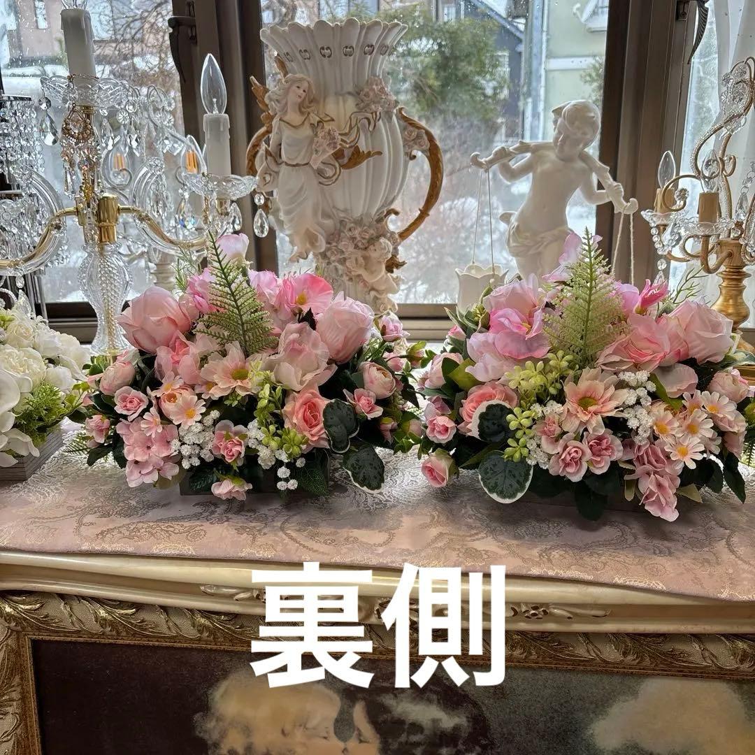 ベビーピンクのテーブルフラワー kyoka