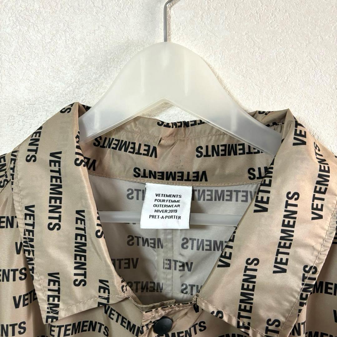 VETEMENTS ヴェトモン レインコート アウター コート　総柄