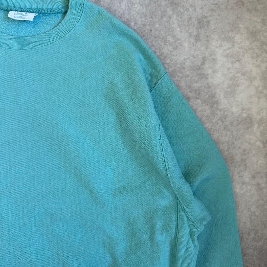 チャンピオン リバースウィーブ 無地スウェット ライトブルー 2XL