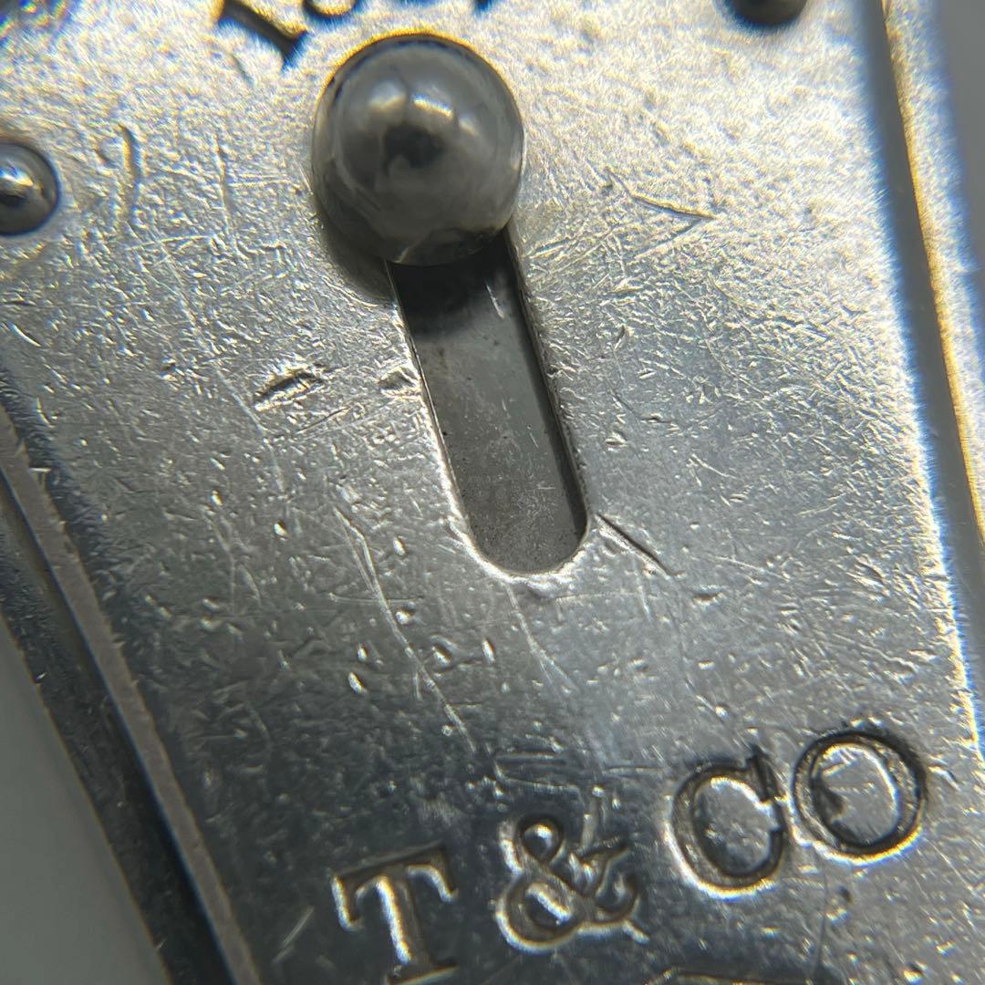 ティファニー TIFFANY 1837 バレット キーリング キーホルダー SV