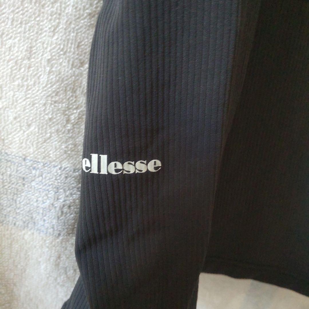ellesse メンズ　テニスウェア上下セット　ブラック　グレー　L