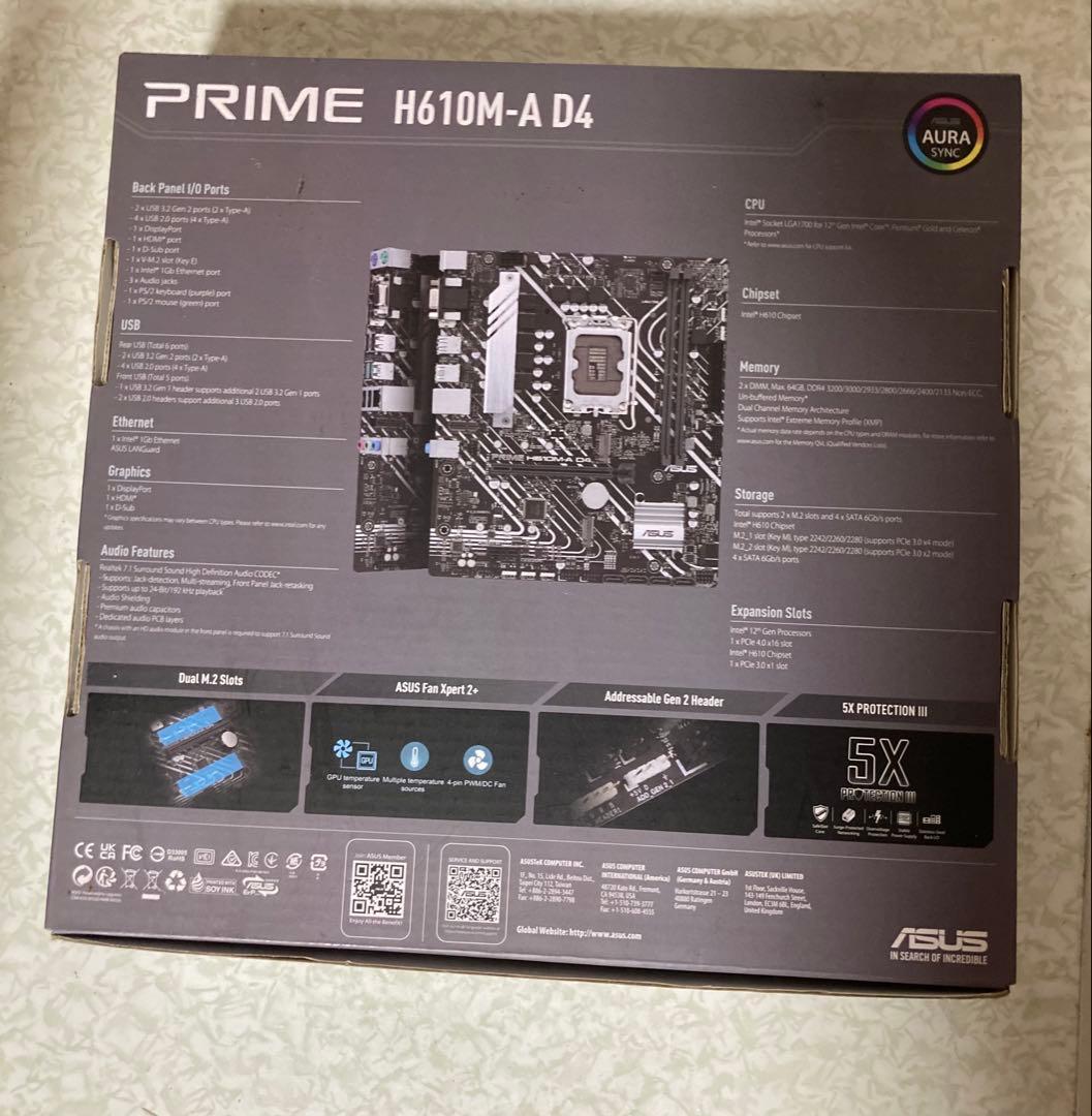 最終値下げ【新品】ASUS PRIME H610M-A D4 マザーボード