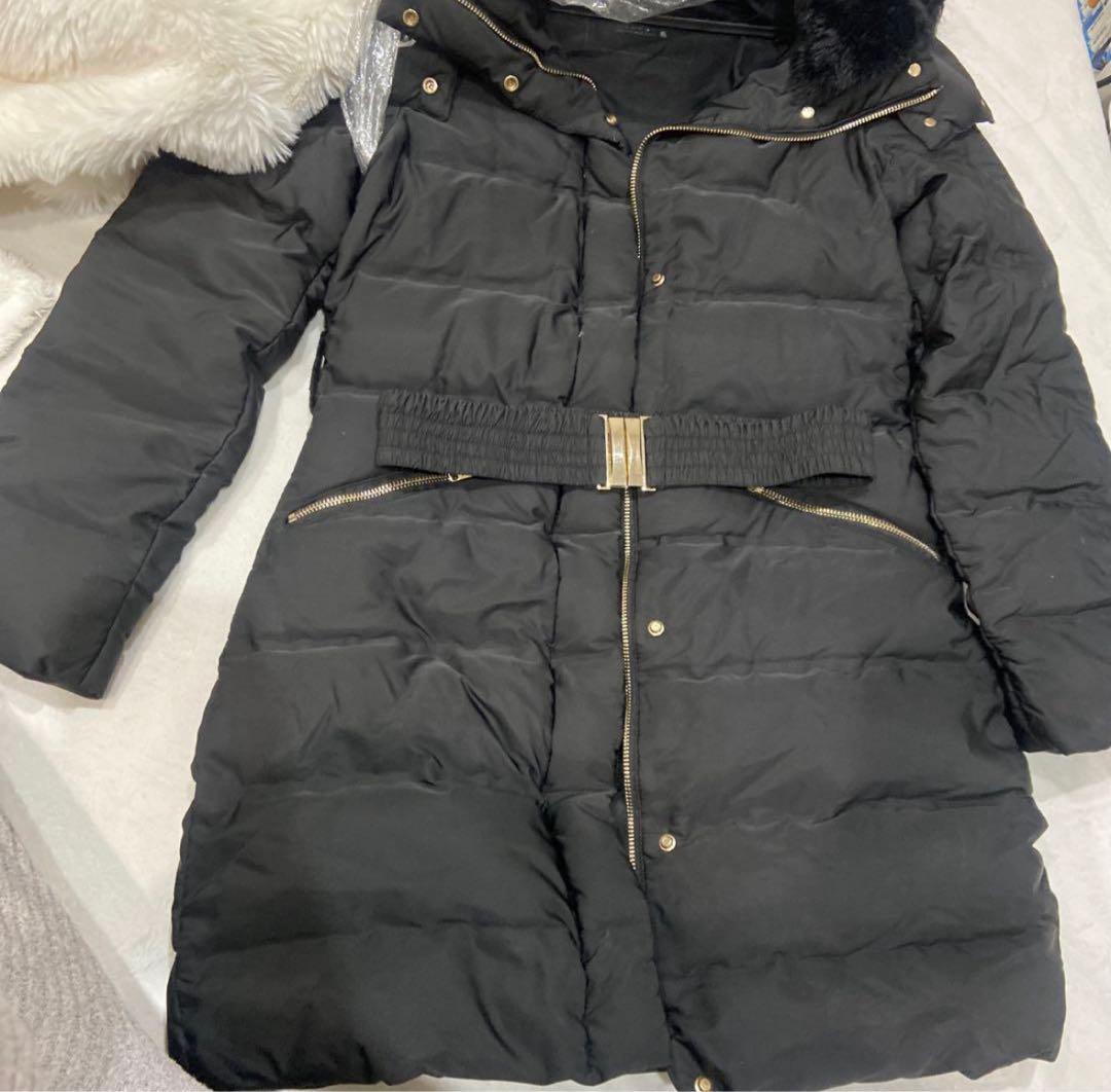 ZARA ザラ　ロングダウンコート　ファー付き　XS(日本サイズS)