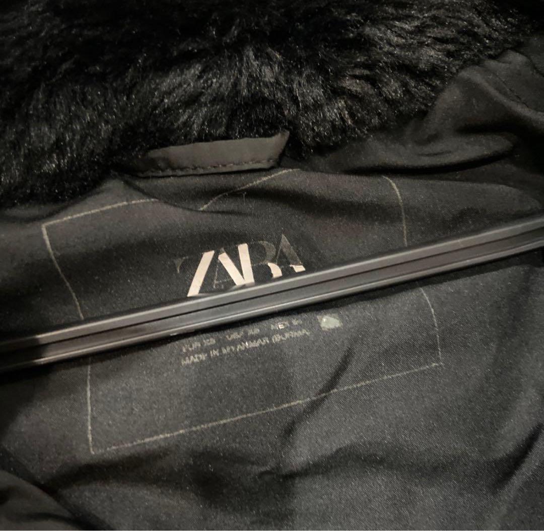 ZARA ザラ　ロングダウンコート　ファー付き　XS(日本サイズS)