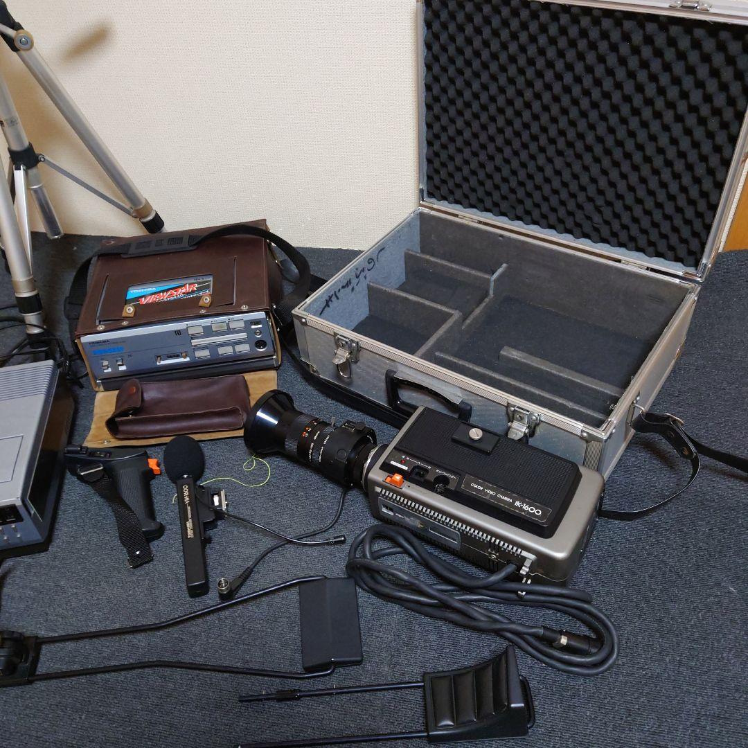 TOSHIBA 東芝 ビデオカメラ・マイク・三脚セット