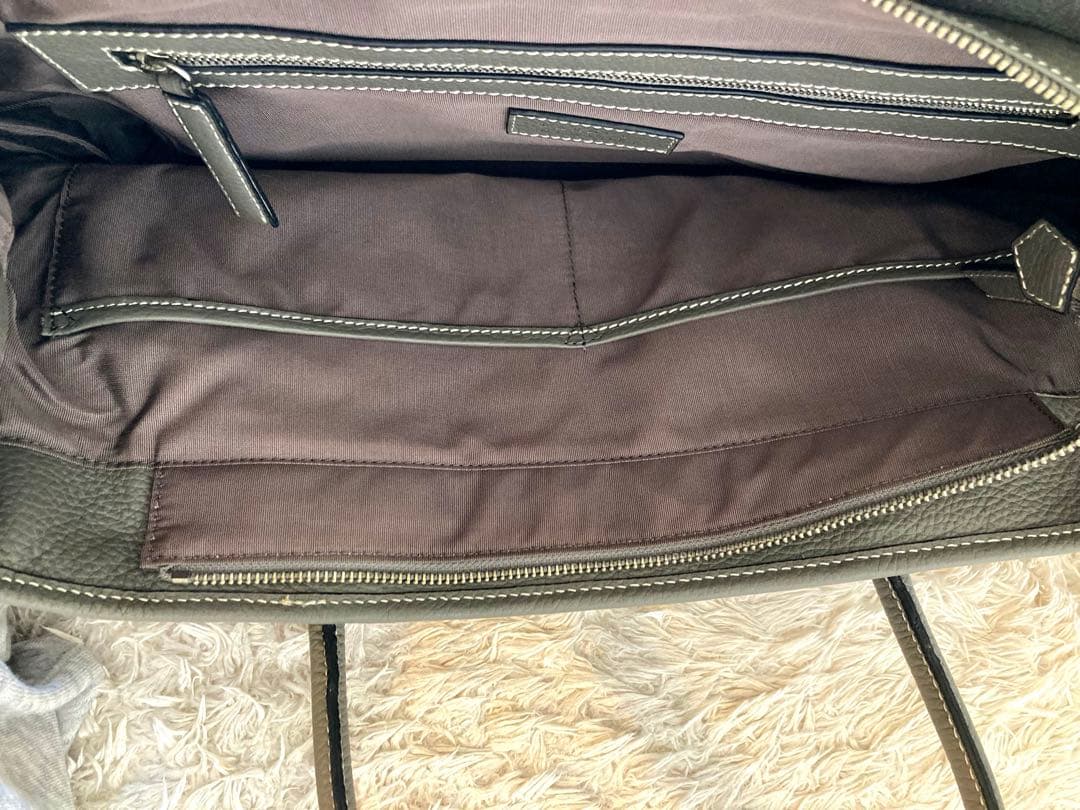 【美品】バーニーズニューヨーク トートバッグ グレー