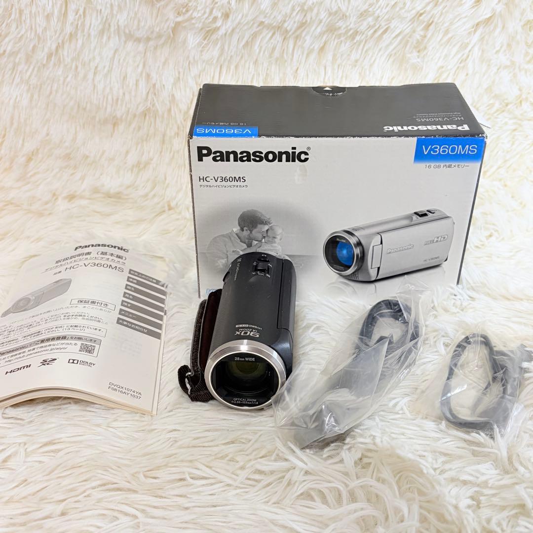 【美品】 Panasonic HC-V360MS ビデオカメラ 本体