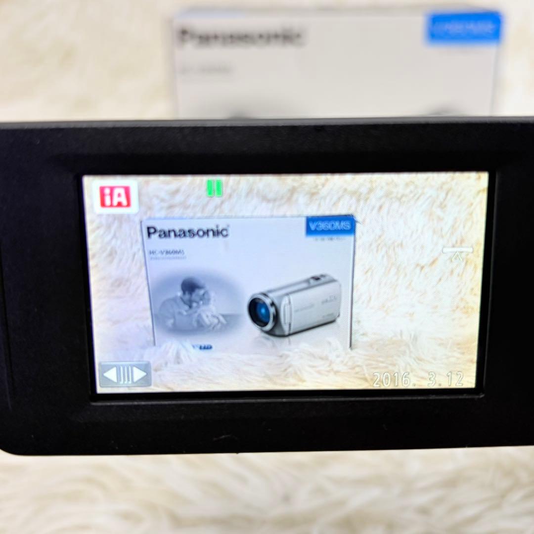 【美品】 Panasonic HC-V360MS ビデオカメラ 本体