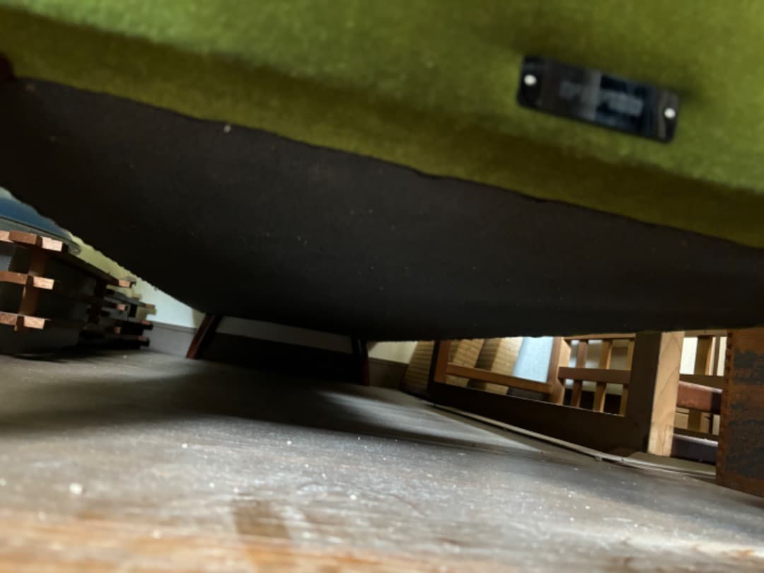 カリモク60 ロビーチェア　モケットグリーン　3シーター