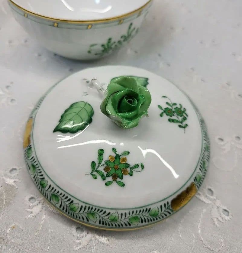 未使用✨高級✨ヘレンド インドの華 蓋付きボウル 小物入れ 箱