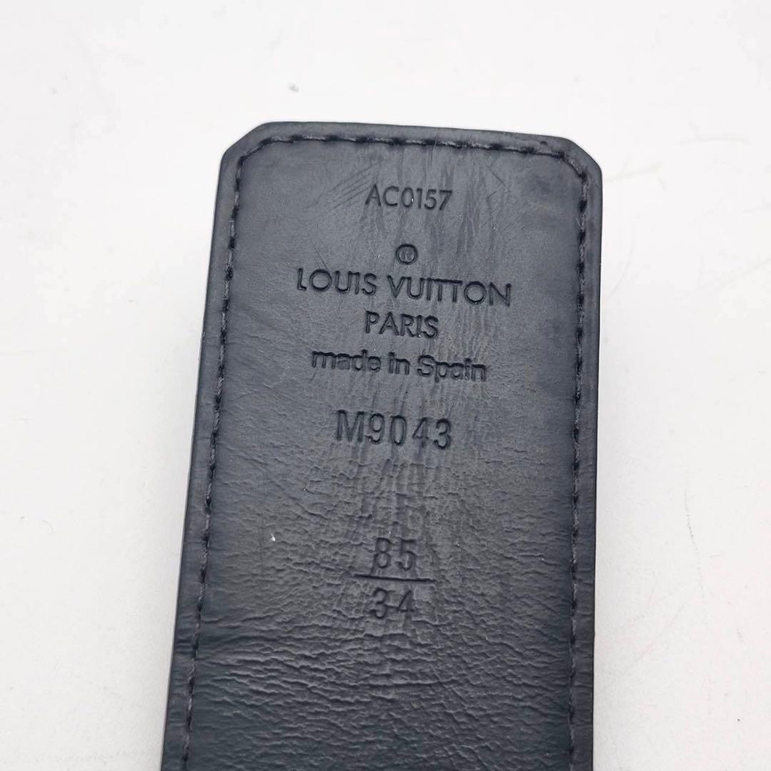 ルイヴィトン サンチュール モノグラム　ブラック　LVイニシャル　ベルト　付属品