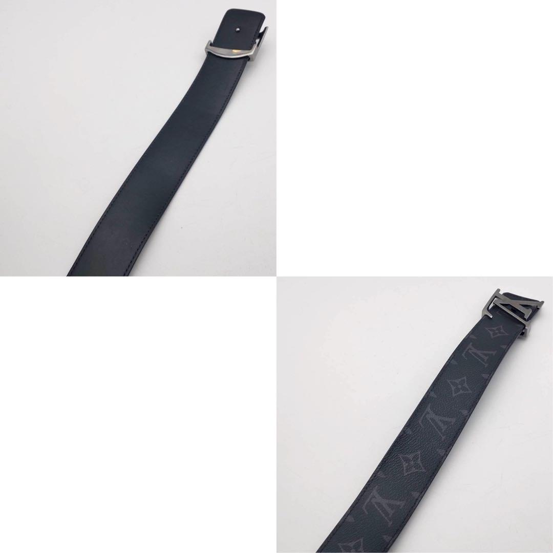 ルイヴィトン サンチュール モノグラム　ブラック　LVイニシャル　ベルト　付属品