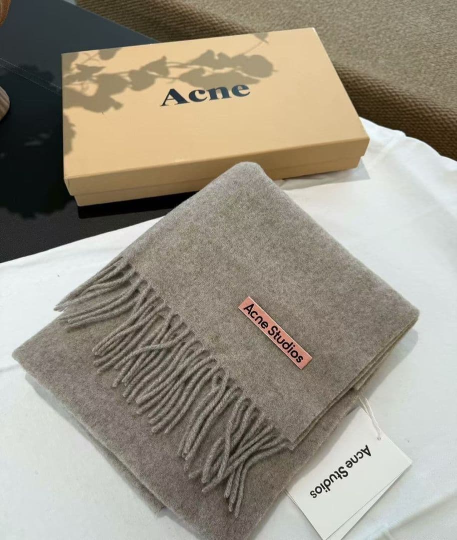 Acne Studios スカーフ ライトグレー