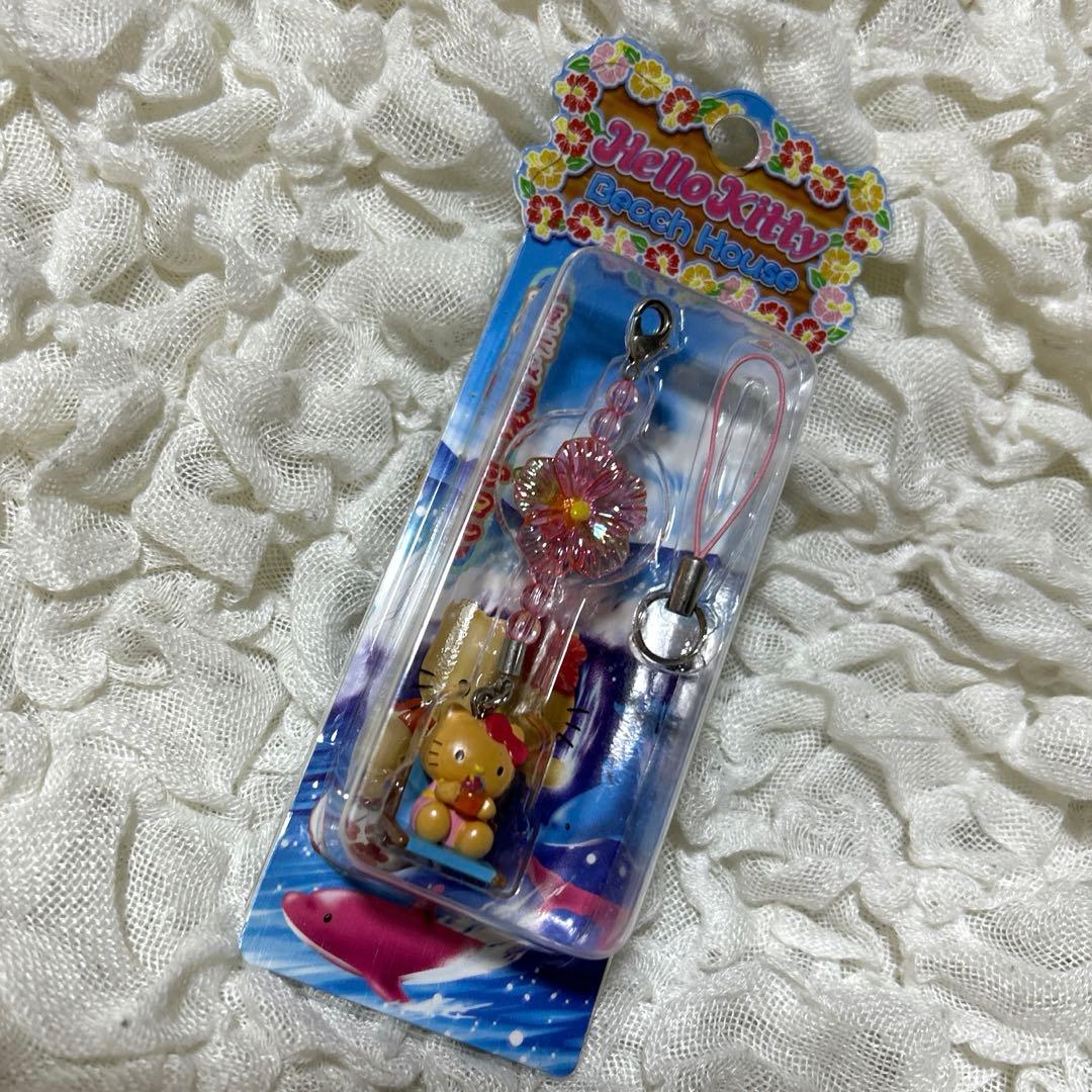 ハローキティ 夏休み海 バージョン 日焼けキティ ストラップ