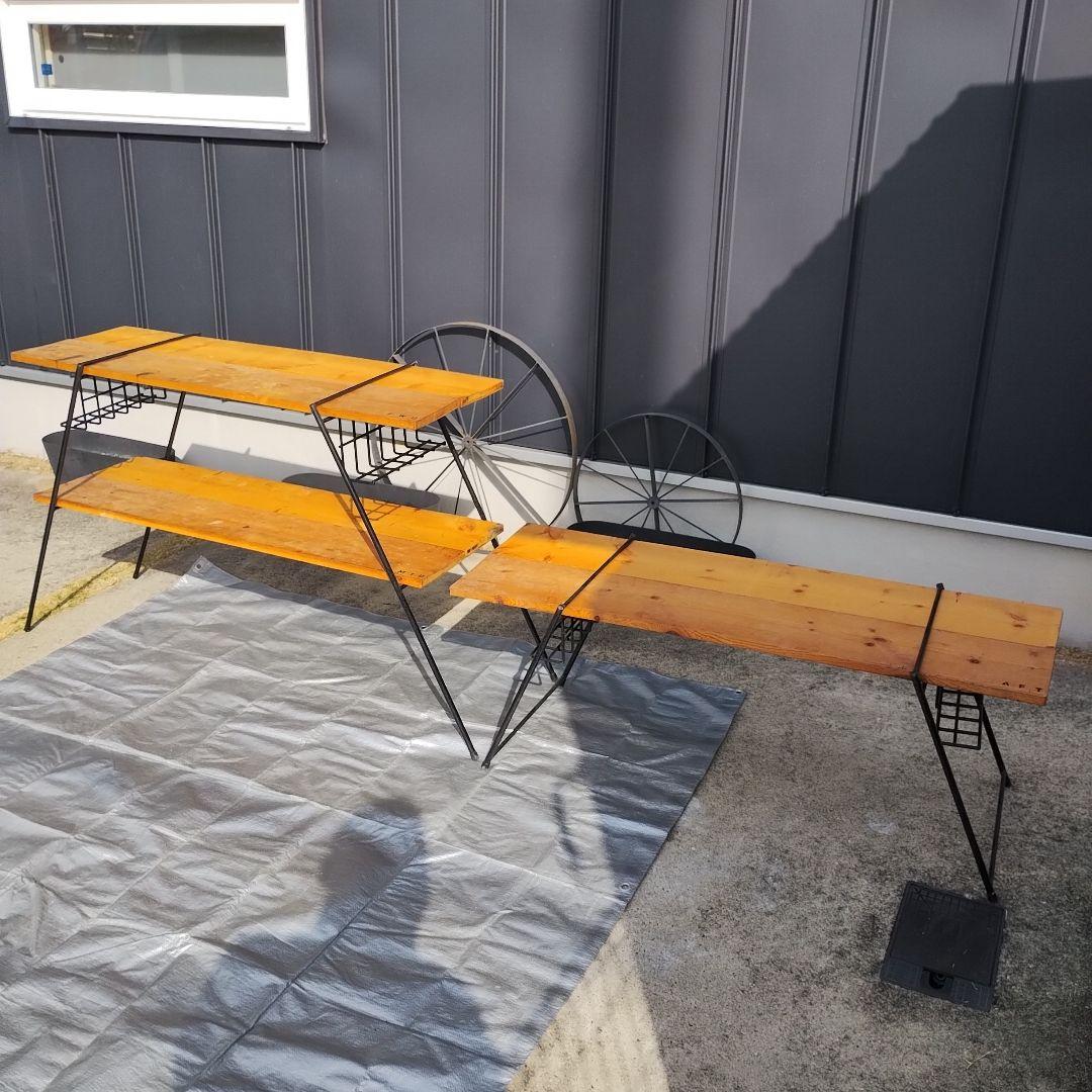 カングー2用 トランク棚板 棚板用スチール枠 キャンプラック セット