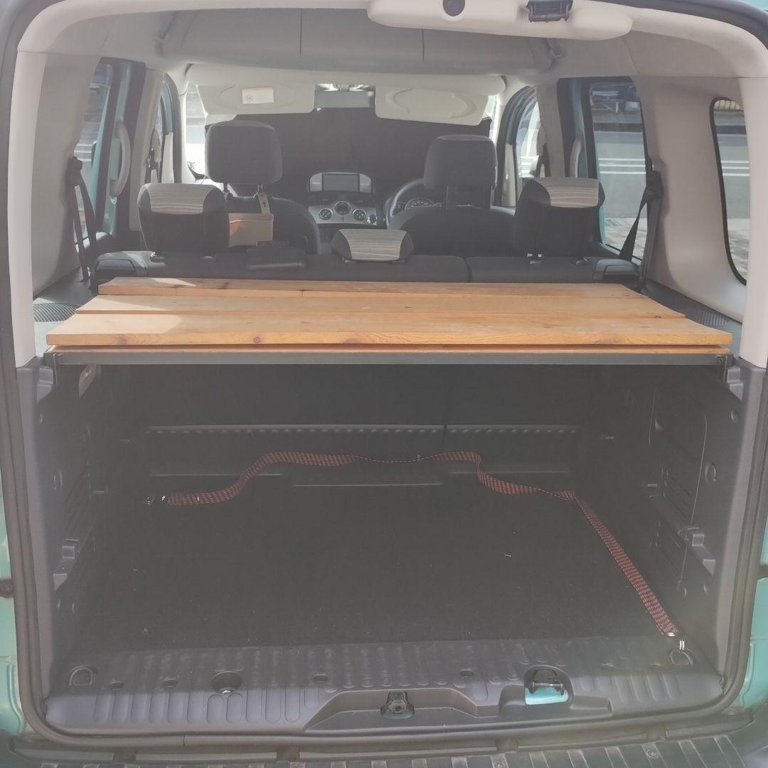 カングー2用 トランク棚板 棚板用スチール枠 キャンプラック セット