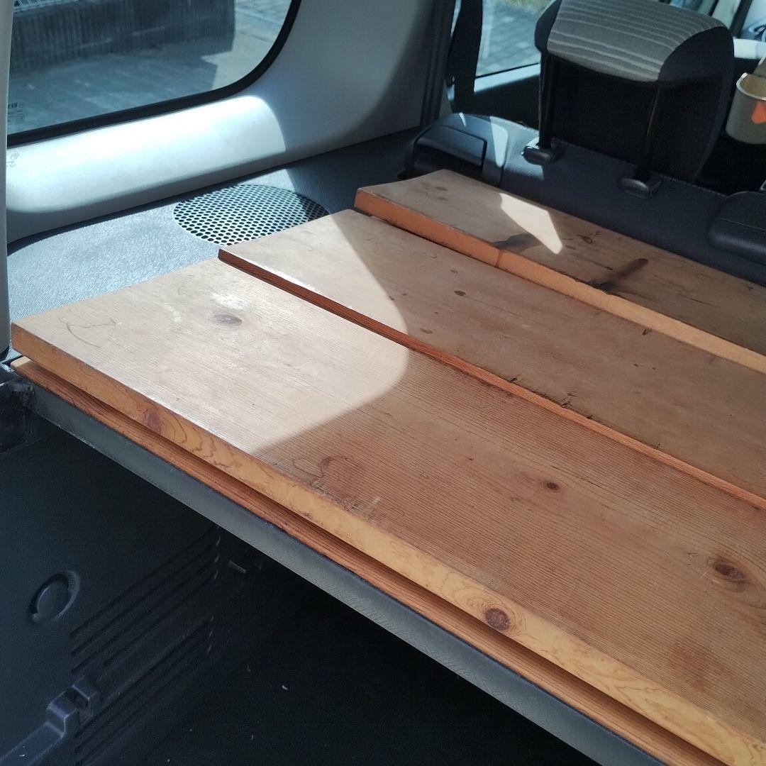 カングー2用 トランク棚板 棚板用スチール枠 キャンプラック セット