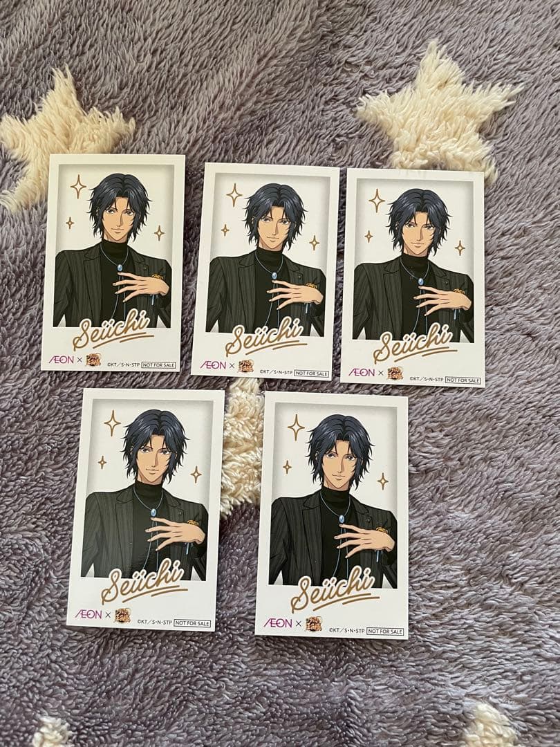 【即日発送】テニスの王子様　描きおろしイラスト　チェキ風カード　幸村精市　5枚