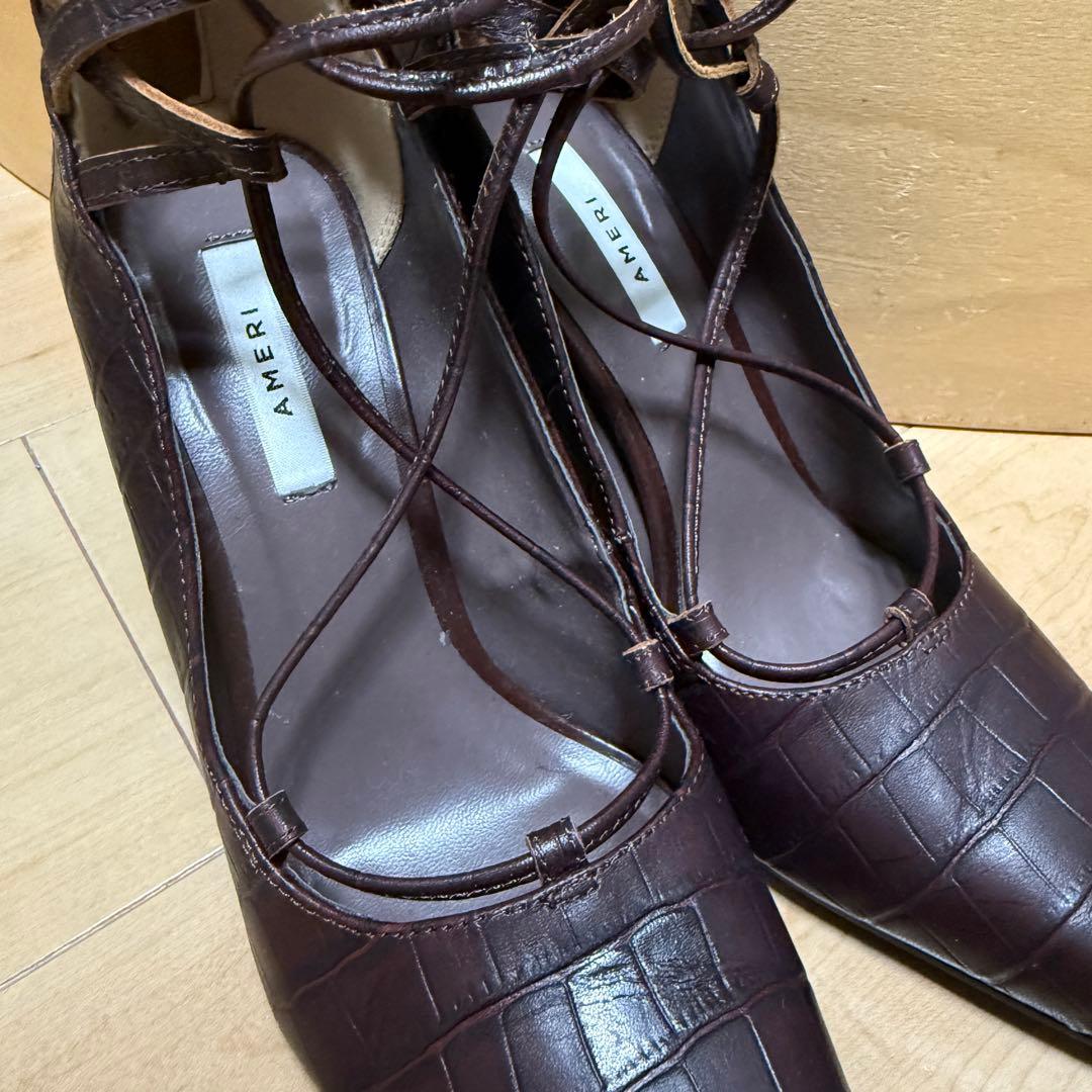 Amerivintage レースアップパンプス　Mサイズ