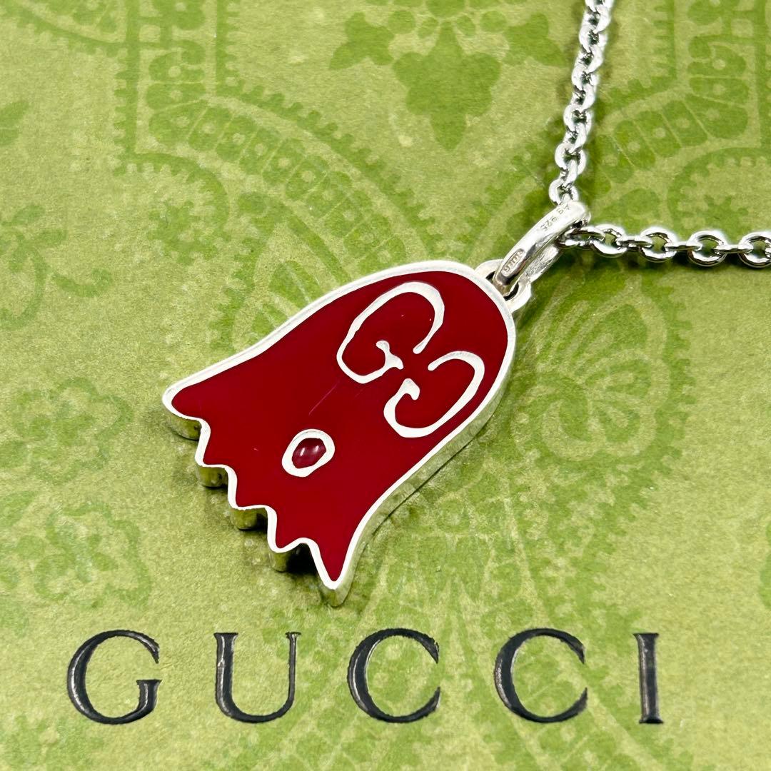 美品✨　GUCCI グッチ　ネックレス　ゴースト　GG シルバー　925