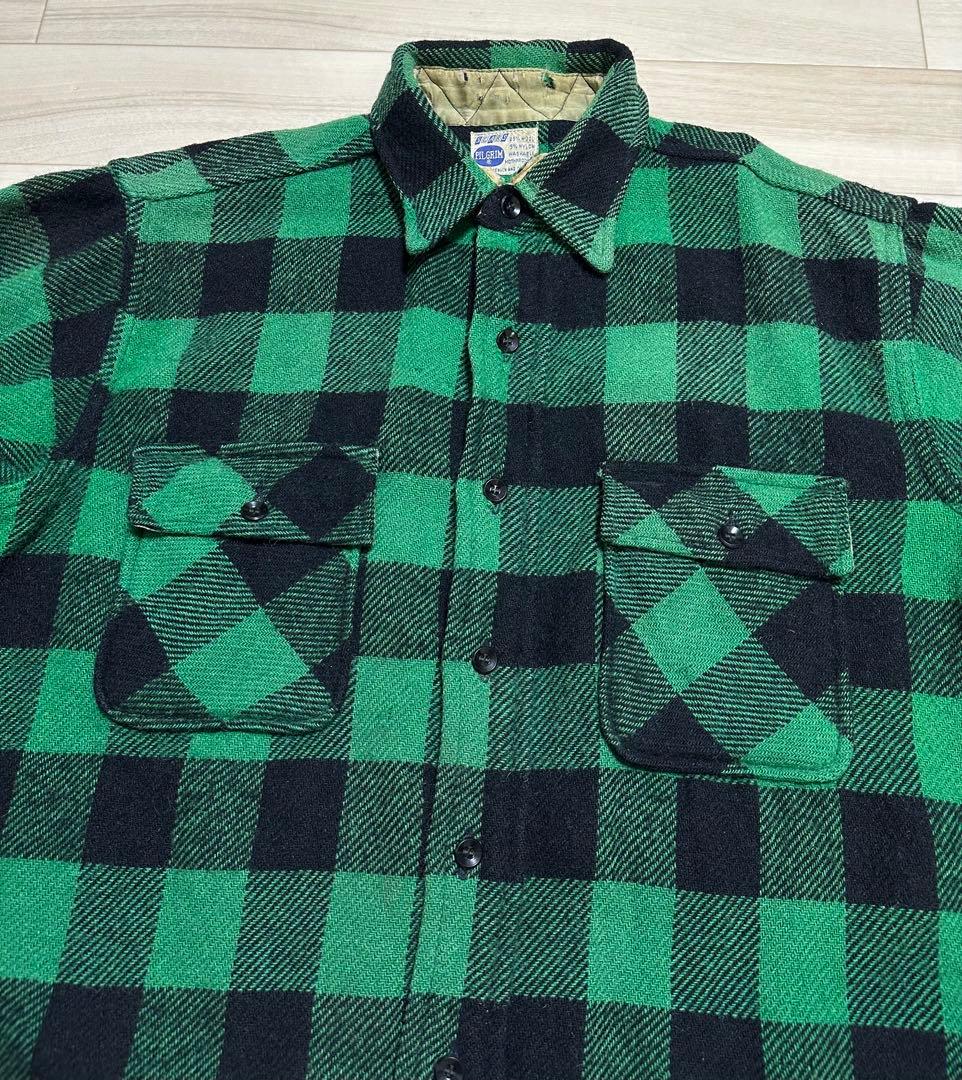 60s PILGRIM ヴィンテージウールシャツ sears
