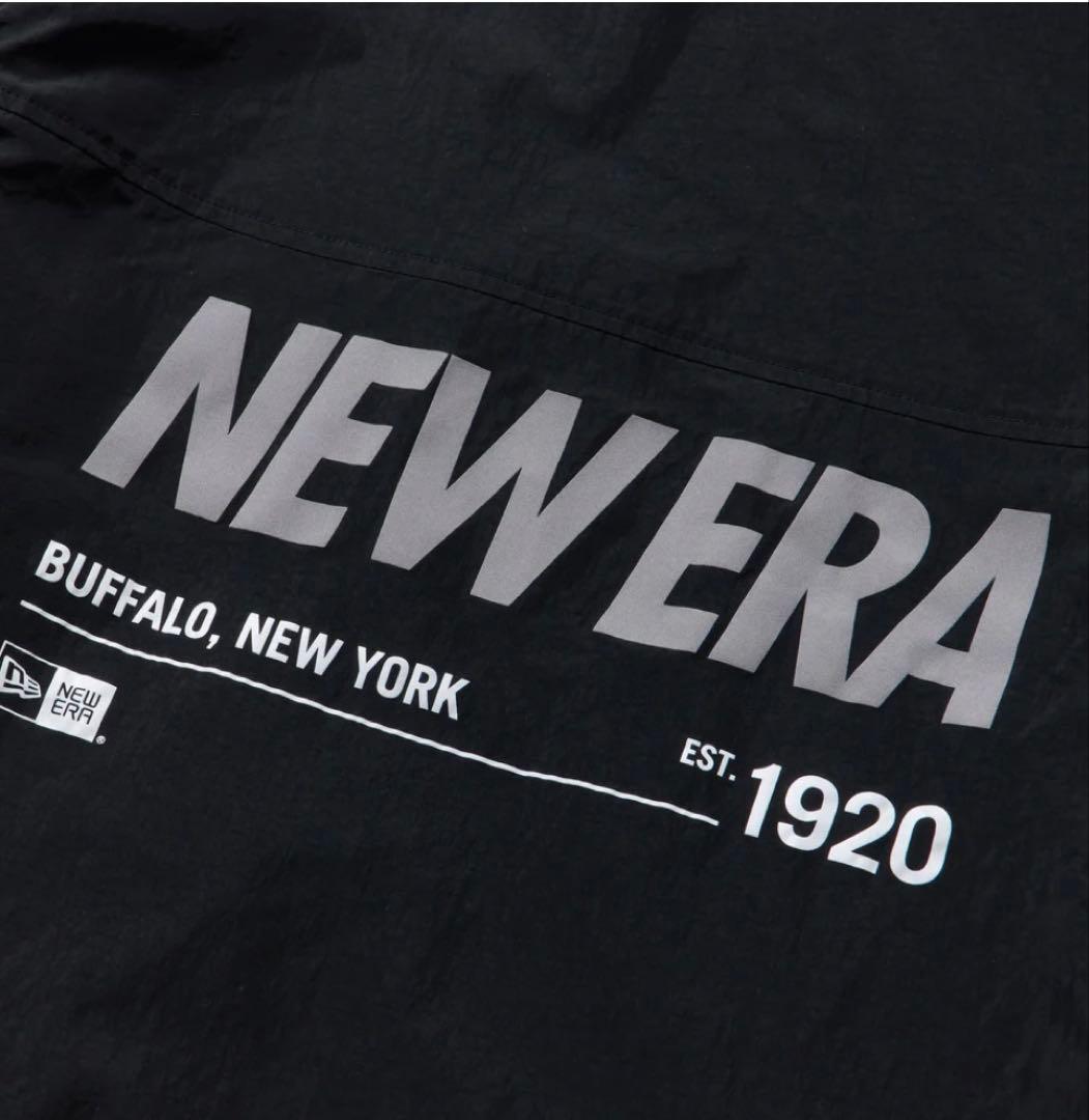NEW ERA ブラック ナイロンジャケット メッシュ