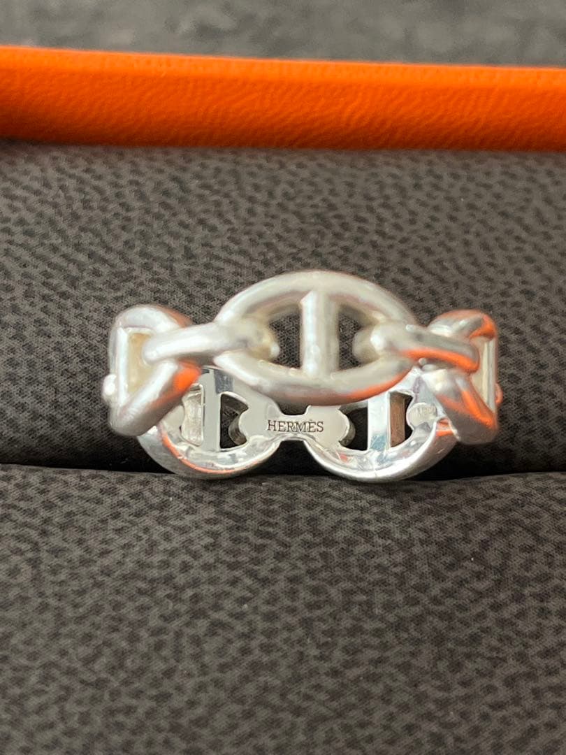 エルメス　シェーヌダンクル　アンシェネ　PM シルバー　リング