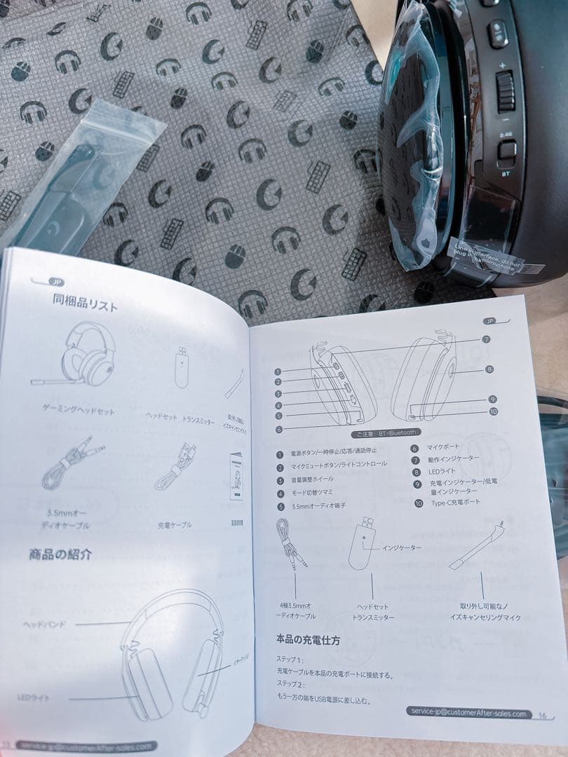 新品　ゲーミングヘッドセット　ヘッドフォン