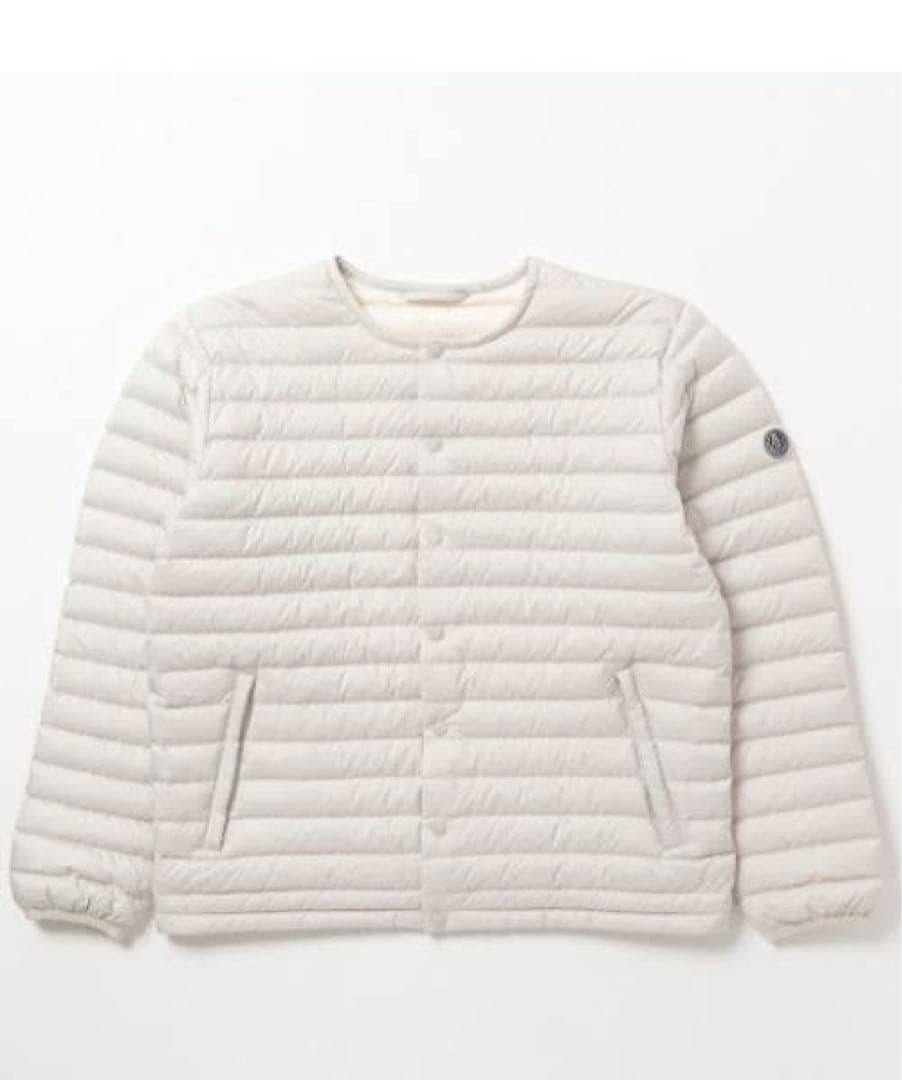 ★美品★ORCIVAL インナーダウンクルーネック　ライトベージュ サイズ2