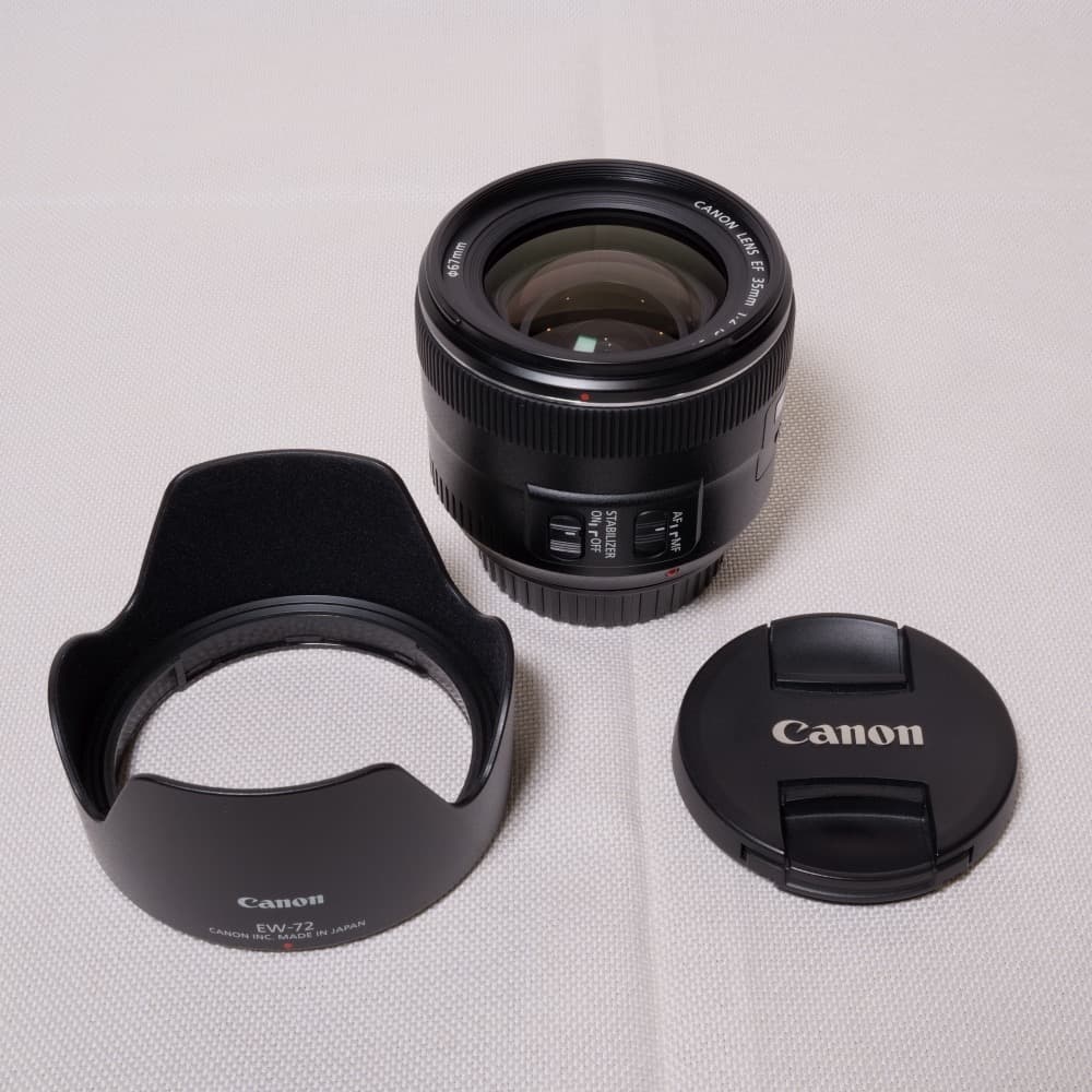 キヤノンEF 35mm F2 IS USM 単焦点レンズ Canon