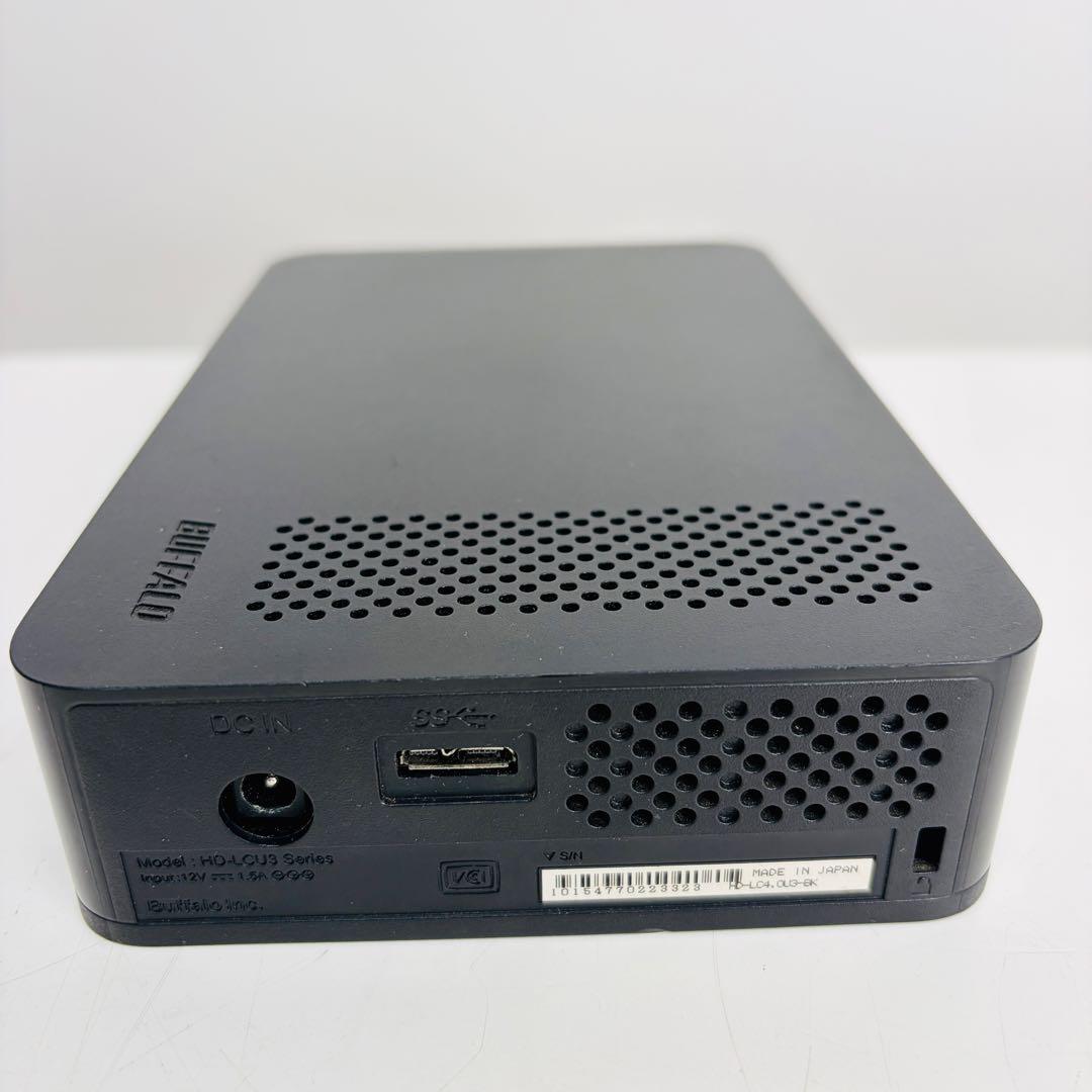 【人気商品】バッファロー HD-LC4.0U3 ブラック 4TB 外付けHDD