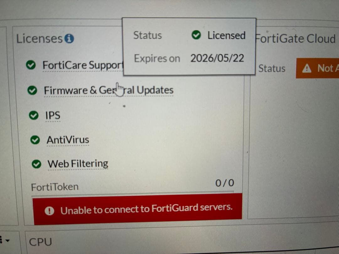 lic 2026/05/22 FortiGate 60F ファイアウォール