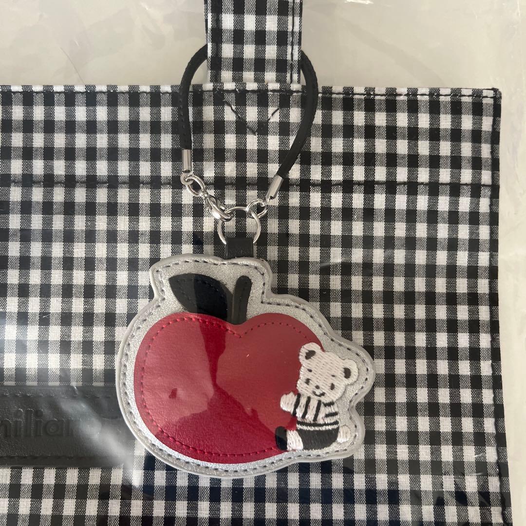 ファミリア　バッグ　ブラックチェック