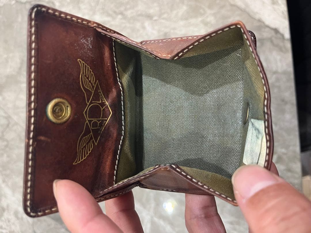 RRL ダブルアールエル 本革 ケース コンパクト財布