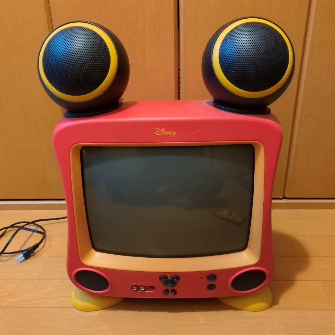 ディズニー　ミッキー型　ブラウン管テレビ　14インチ