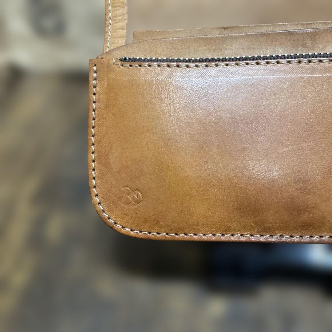 RED MOON レザー長財布 ベージュ　ベージュ