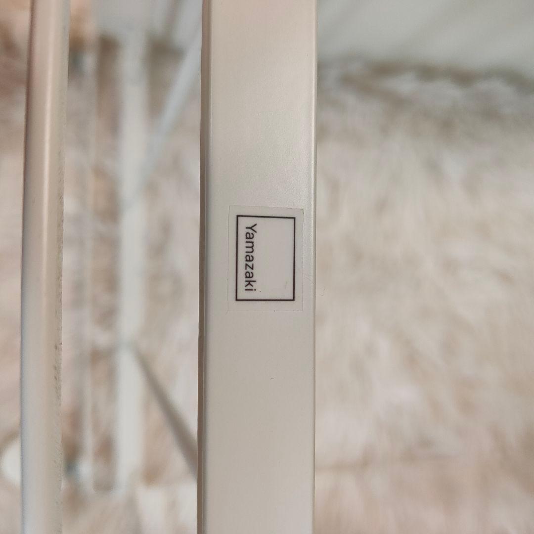 美品✨山崎実業　ホワイト レジ袋 目隠し2分別ダストワゴン ×２個