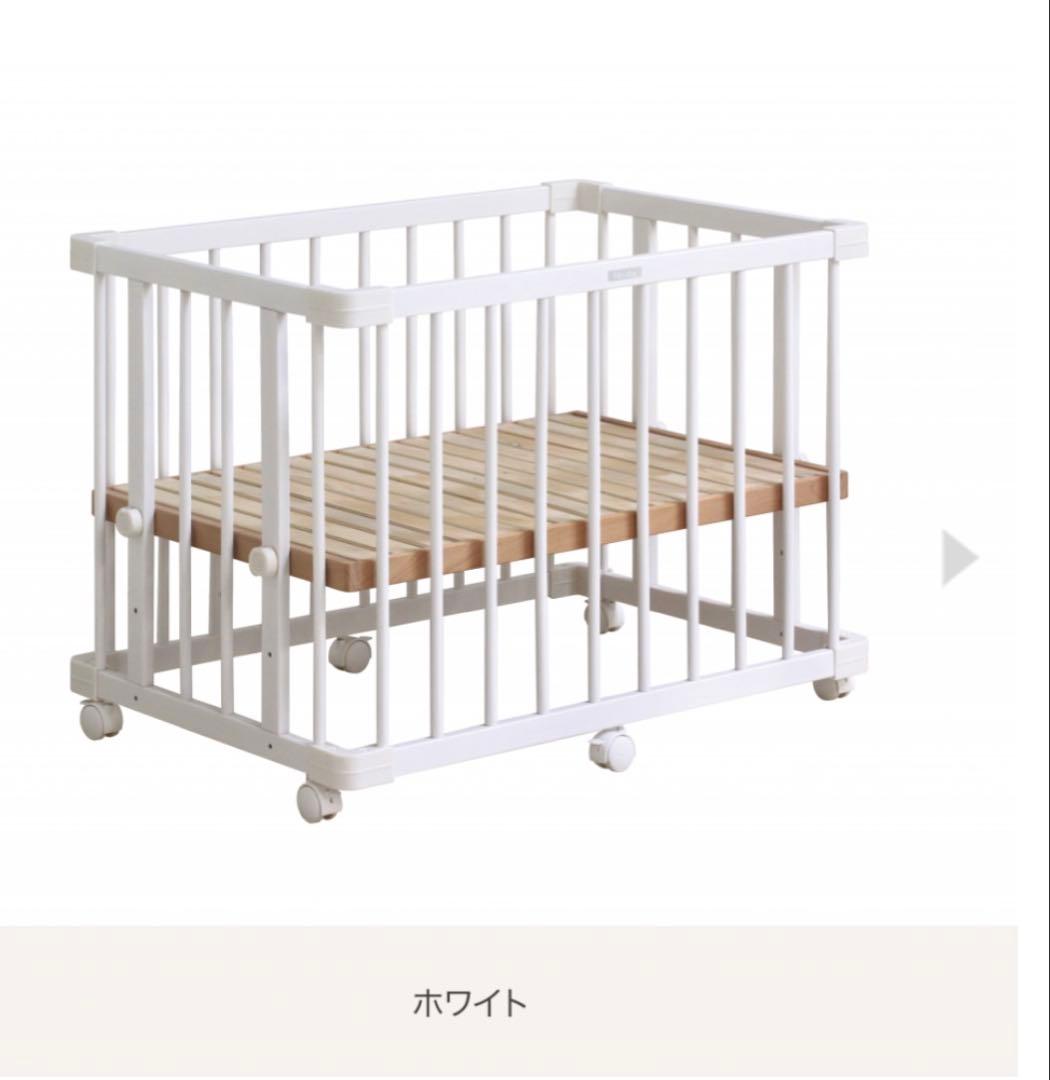 【8月まで】farskaファルスカミニジョイントベッド　未使用セーフティベルト付