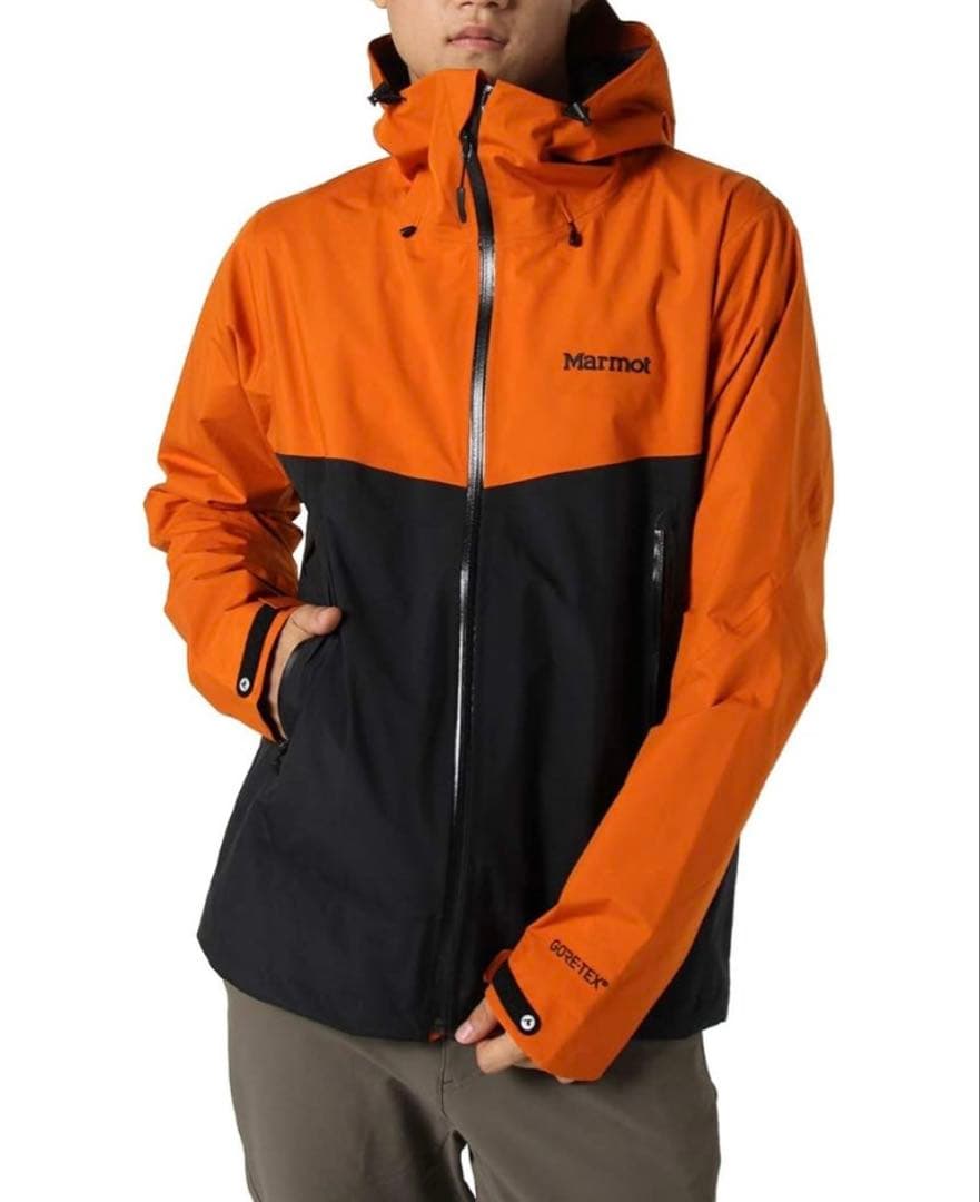 【新品未使用】Marmot マウンテンパーカー オレンジ/黒