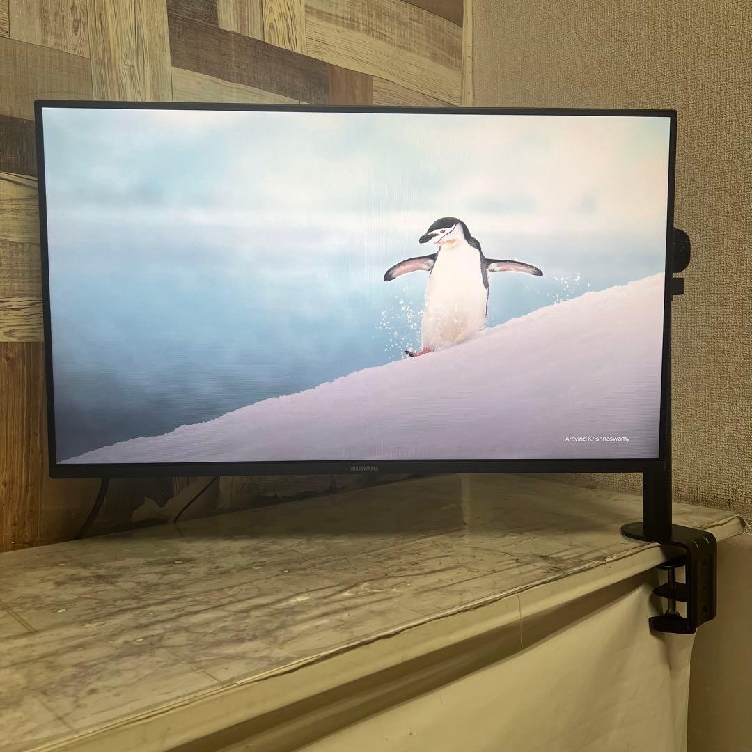 リクエスト価格❣️全国送料込アイリスオーヤマ32型液晶モニターベゼルレス。スタンド