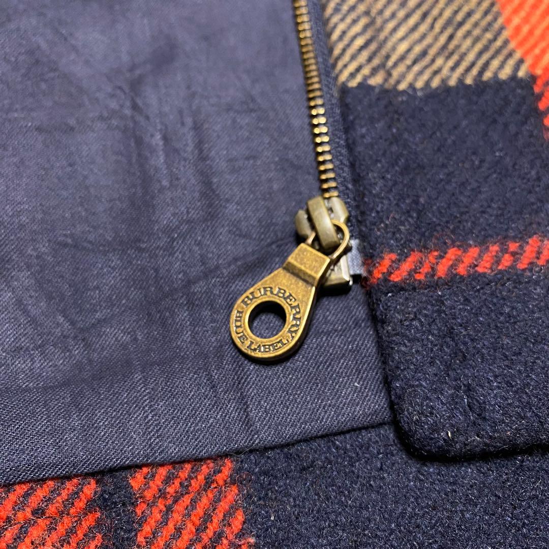 BURBERRY BLUE LABEL ショートダッフルコート チェック柄