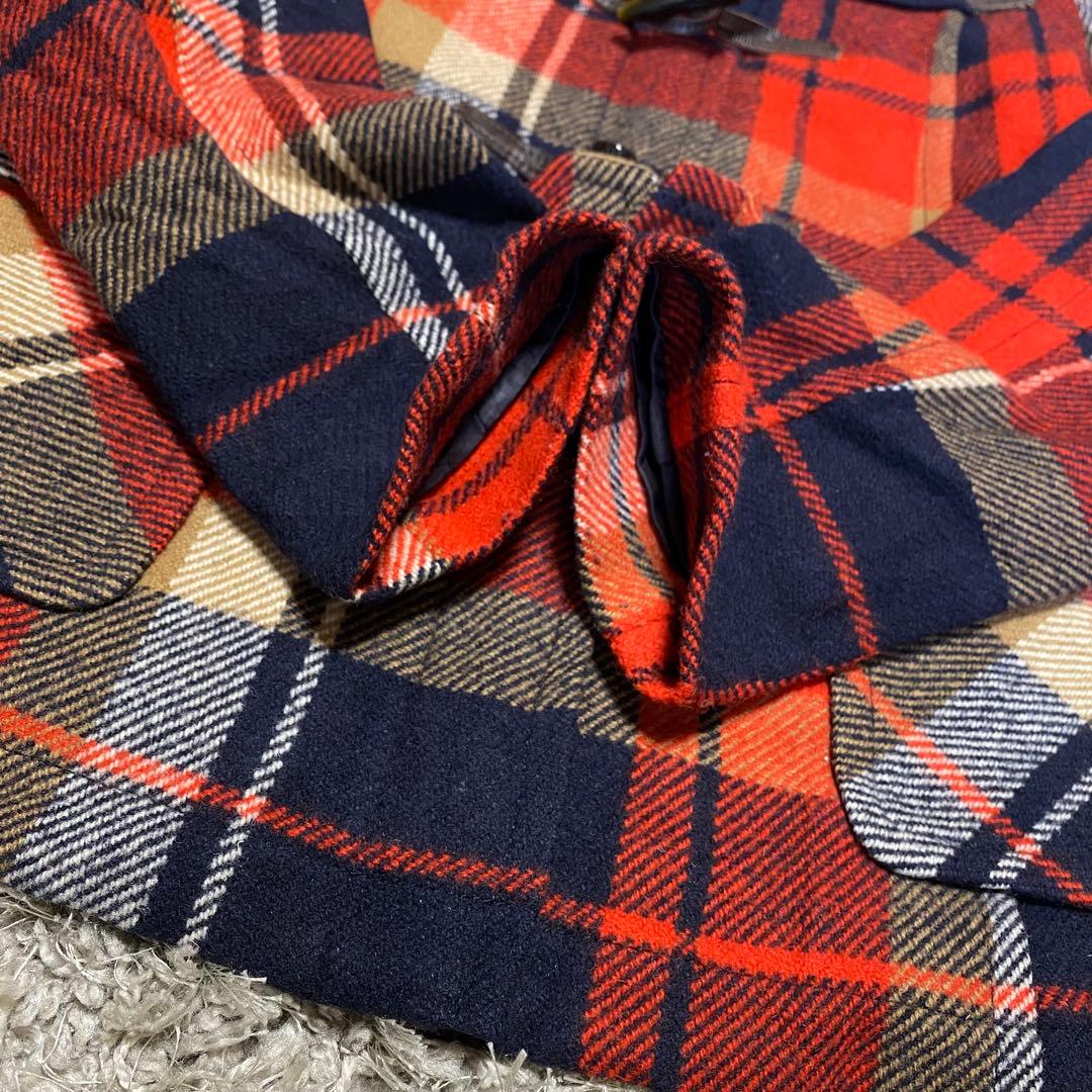 BURBERRY BLUE LABEL ショートダッフルコート チェック柄