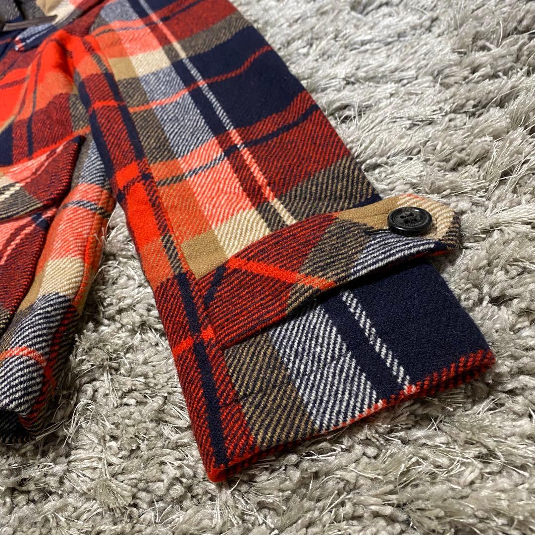 BURBERRY BLUE LABEL ショートダッフルコート チェック柄