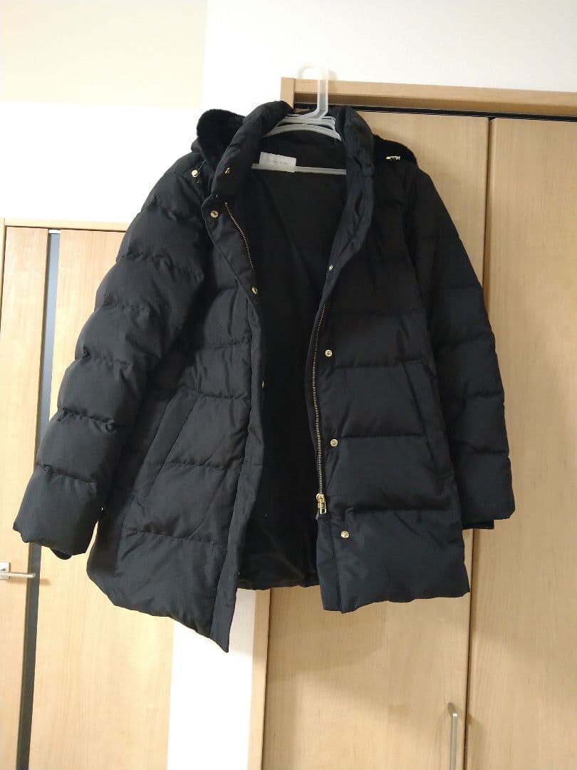 グローバルワーク　うつくシルエット撥水ダウン　黒