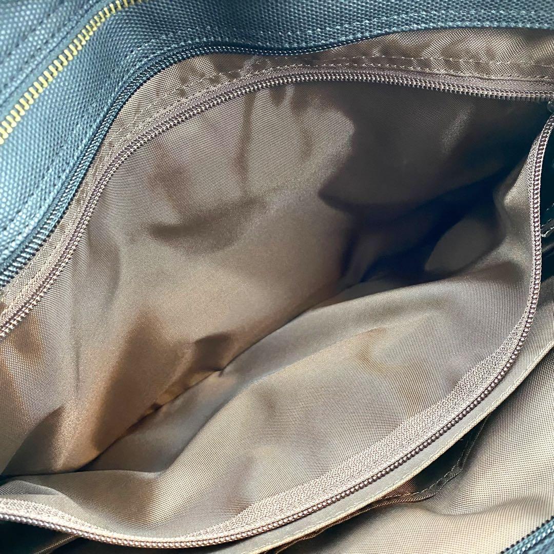 【極美品】輪怐 ビジネスバッグ 格 ブリーフケース 牛革 ナイロン ブラック